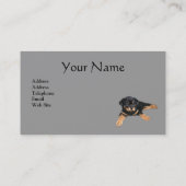 Carte de visite d'amant de rottweiler (Dos)
