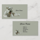 Carte de visite d'amant de Schnauzer miniature (Devant / Derrière)