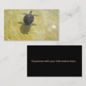 Carte de visite d'amant de tortue (Devant / Derrière)