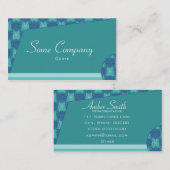 Carte De Visite Damas Abstrait (vue océan) (Devant / Derrière)