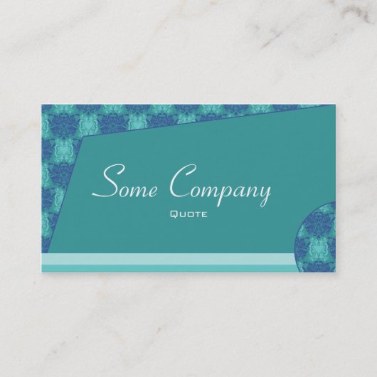 Carte De Visite Damas Abstrait (vue océan) (Devant)