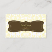 Carte De Visite Damas baroque en crème/chocolat brun (Devant)