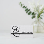 Carte De Visite Damas Blanches Et Bande Noire (Debout devant)