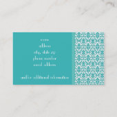 Carte De Visite Damas bleu&blanc (Dos)