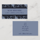 Carte De Visite Damas bleues (Devant / Derrière)