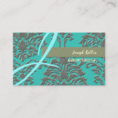 Carte De Visite Damas d'argent gaufrés/arrière - plan DO-IT-YOURSE (Devant)