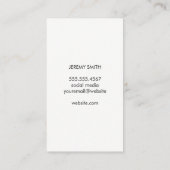 Carte De Visite Damas de cheveux (gris) (Dos)