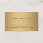 Carte De Visite Damas Florales Noir Et Or (Dos)