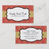 CARTE DE VISITE :: damas funky 10L (Devant / Derrière)