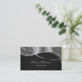 Carte De Visite Damas Noir Et Argent Clair (Debout devant)