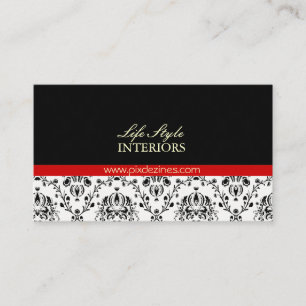 Carte De Visite Damas noir et blanc