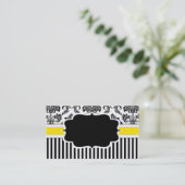 Carte de visite Damas noir et blanc (Debout devant)