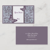 Carte De Visite Damas orientales(violet)Carte de visite (Devant / Derrière)