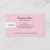 Carte De Visite Damas rose (Dos)