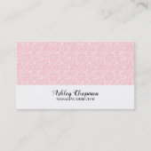 Carte De Visite Damas rose (Devant)