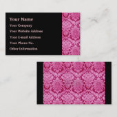 Carte De Visite Damas rose (Devant / Derrière)