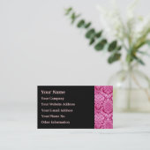 Carte De Visite Damas rose (Debout devant)