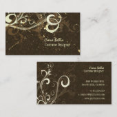 Carte De Visite Damas + tourbillons Costume Designer (Devant / Derrière)