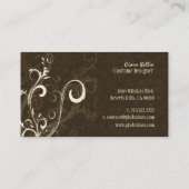 Carte De Visite Damas + tourbillons Costume Designer (Dos)