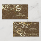 Carte De Visite Damas + tourbillons Costume Designer (Devant / Derrière)