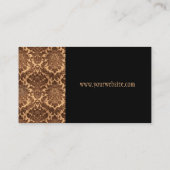 Carte De Visite Damask-brown & beige (Dos)
