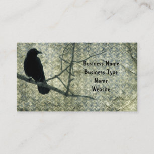 Carte De Visite Damask Crow