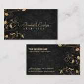 Carte De Visite damask de conception y6766 (Devant / Derrière)