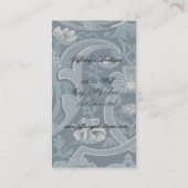 Carte De Visite damask lustre mode beauté SPA (Dos)