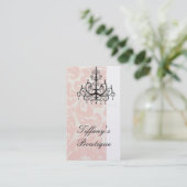 Carte De Visite damask lustre mode beauté SPA (Debout devant)