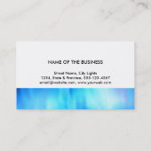 Carte De Visite Damask Mandala Mer Aquarelle Abstraite Bleu (Dos)