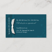 Carte De Visite Damask Swirls Spa Massage Therapy (Dos)