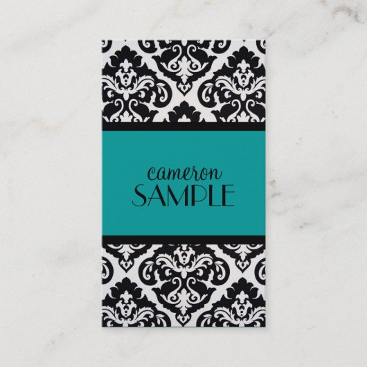 Carte De Visite Damassé (Devant)