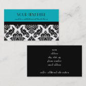 Carte De Visite Damassé (Devant / Derrière)