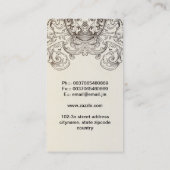 Carte De Visite damassé (Dos)