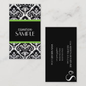 Carte De Visite Damassé (Devant / Derrière)