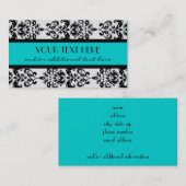 Carte De Visite Damassé (Devant / Derrière)