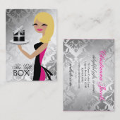 Carte De Visite Damassé blonde onduleuse de Cutie de 311 (Devant / Derrière)