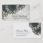 Carte De Visite Damassé de 311 simplement tournesols (Devant / Derrière)