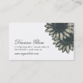 Carte De Visite Damassé de 311 simplement tournesols (Dos)