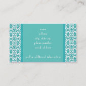 Carte De Visite Damassé de Blue&White (Dos)