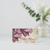 Carte De Visite damassé de cru de la ketmie 311-Aloha (Debout devant)