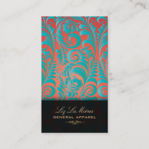 Carte De Visite Damassé de cru de PixDezines Bellissimo