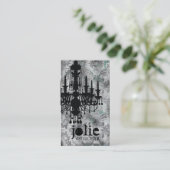 Carte De Visite Damassé de gris de lustre de la CHROMATOGRAPHIE (Debout devant)