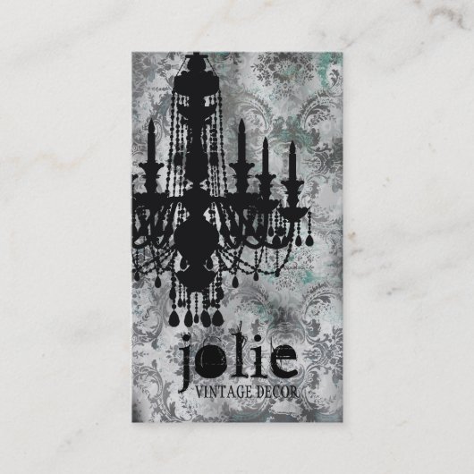 Carte De Visite Damassé de gris de lustre de la CHROMATOGRAPHIE (Devant)