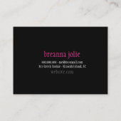 Carte De Visite Damassé de gris de rose de lustre de la (Dos)