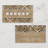 Carte De Visite Damassé de lueur vacillante de chameau de café de (Devant / Derrière)