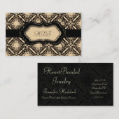 Carte De Visite Damassé de pêche de GAGNANT de tba (Devant / Derrière)