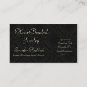 Carte De Visite Damassé de pêche de GAGNANT de tba (Dos)