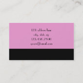 Carte De Visite Damassé de Pink&Black (Dos)