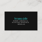 Carte De Visite Damassé de pourpre de turquoise de lustre de la (Dos)